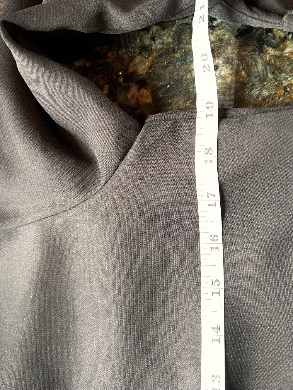 Verwin Black full button down high low dress. Lagenlook. Pockets. Classic. SZ M - Picture 7 of 8
